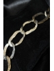 Bracciale in argento e bronzo maglia catena