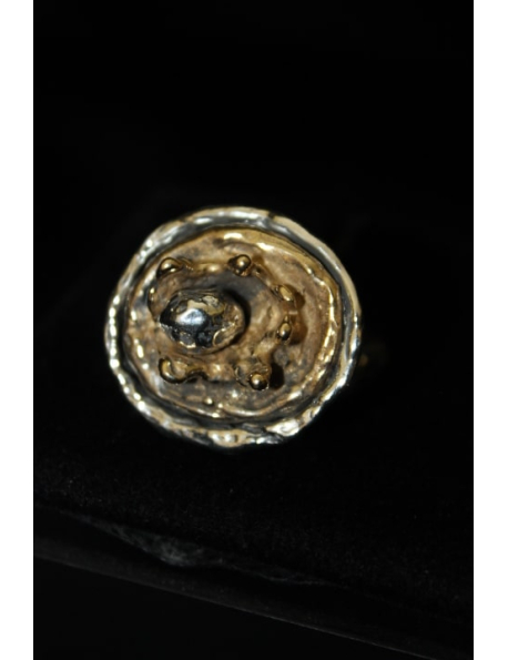 Anello fantasy in argento e bronzo piccolo